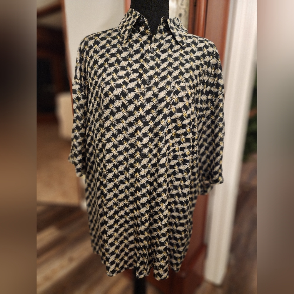 Summa silk shirt, size large